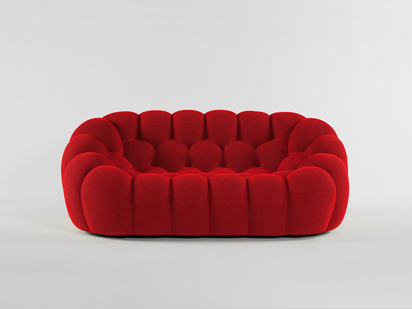 Bubble Sofa Medium Red-Rubica