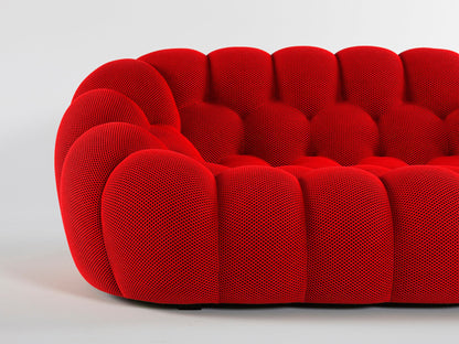 Bubble Sofa Medium Red-Rubica